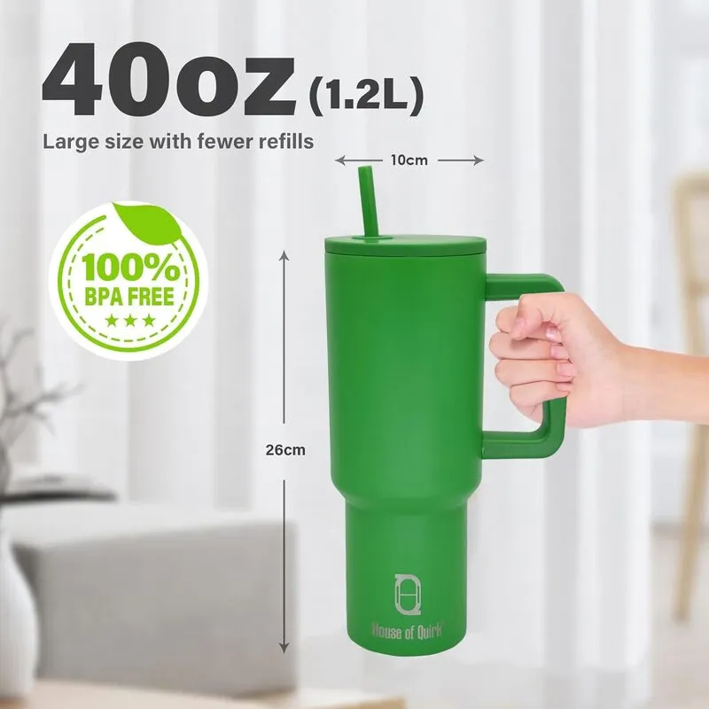 Hydra Boost Stainless Steel Tumbler (1200 ML) - Jade Green media 8