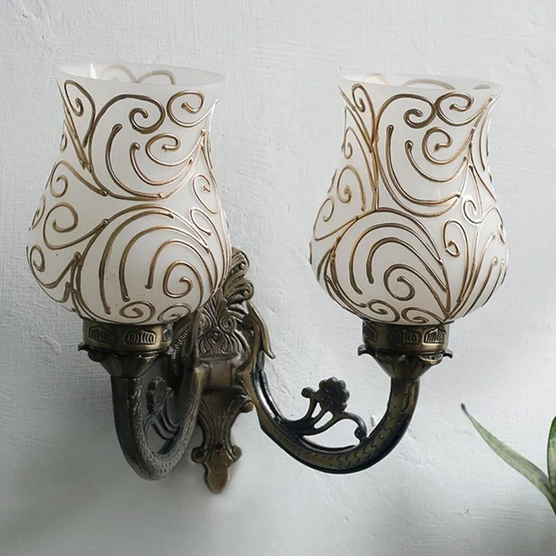 Dila Twinner Mosaic Glass & Metal Wall Lamp media 3
