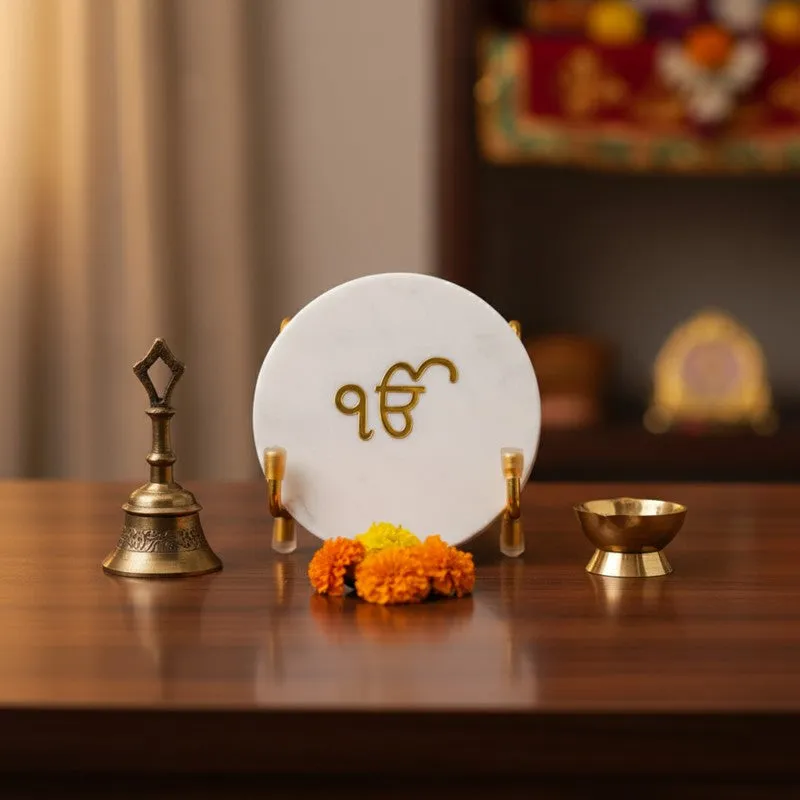 Ik Onkar Marble Spiritual Religious Accent media 3