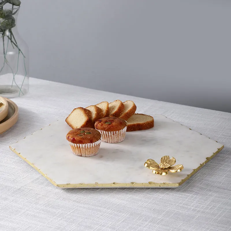 Gild Rivage Marble Platter media 1