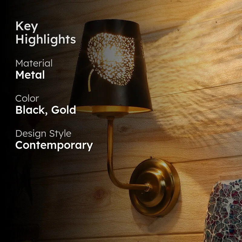 AuraCut Leaf Metal Wall Lamp media 2