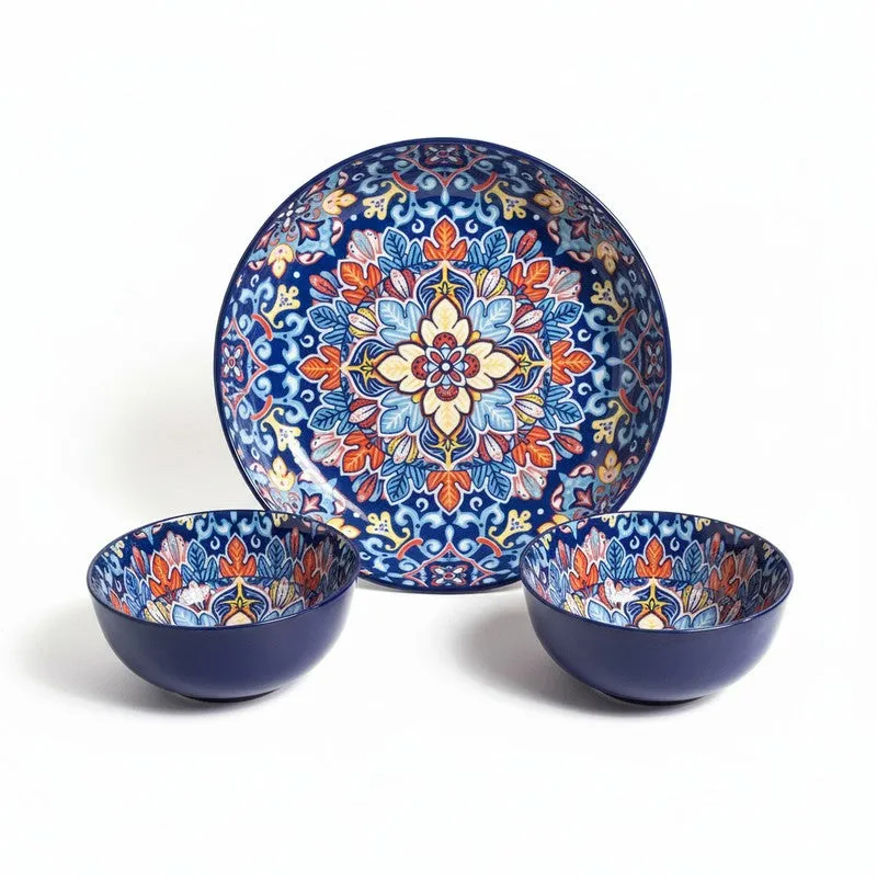 Feast Aura Ceramic Dinner Set (250 mL Each) - 3 Piece Set media 3