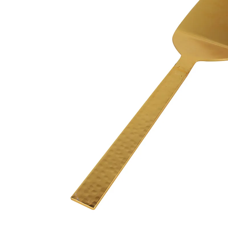 Velvessa Stainless Steel Cake Server Set (Gold) - Set Of Two media 4