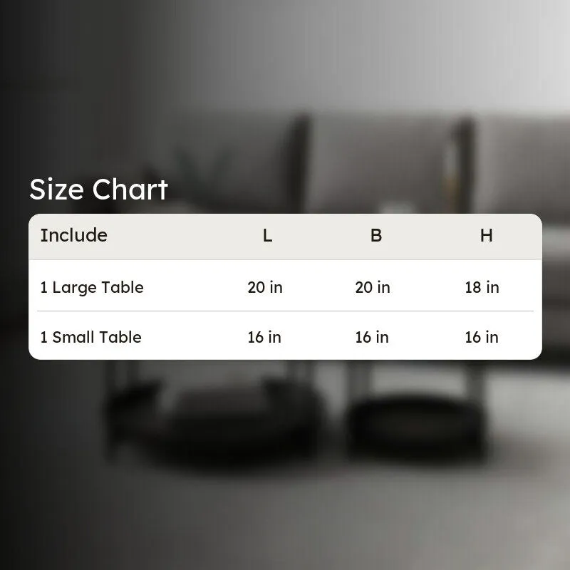 Arvo Hue Center Table (Black & White) - Set Of Two media 9