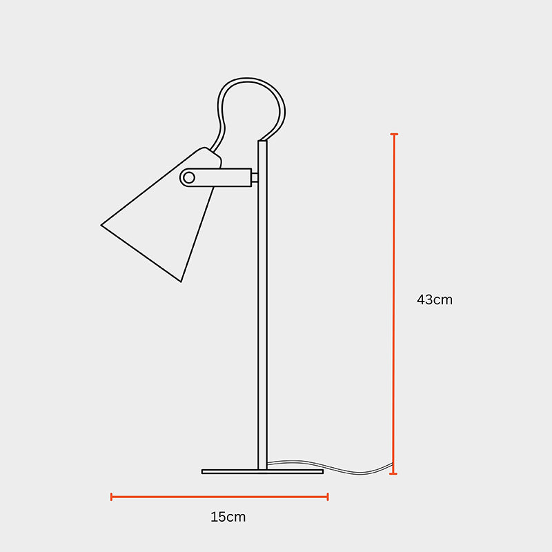 Fig Living Fika Task Metal Table Lamp - Green media 5