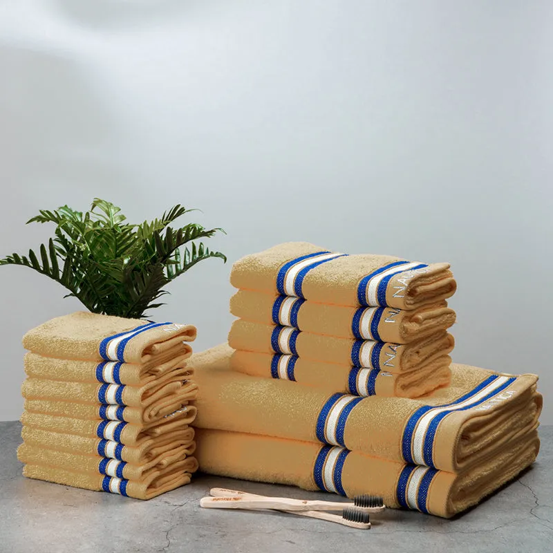 Nautica Dove Dual Cotton Towel Set (Beige) - Set Of Fourteen media 1