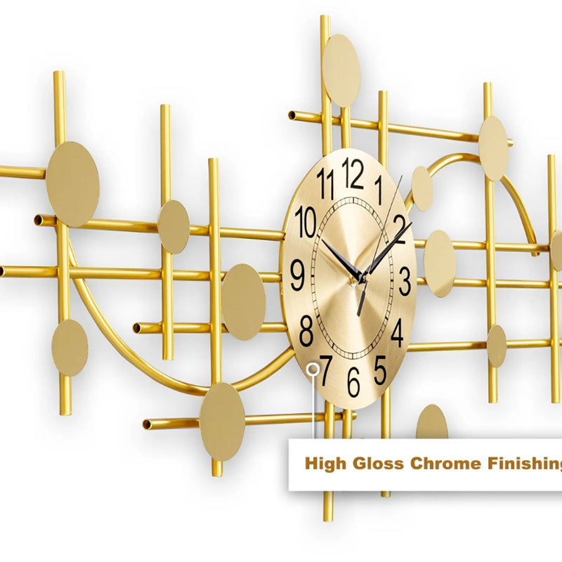 Helios Elite Metal Analog Wall clock media 4