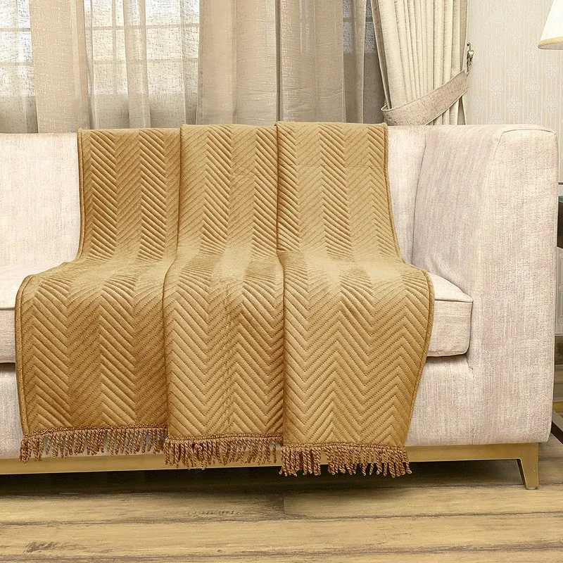 Contour Craft Throw - Beige media 1