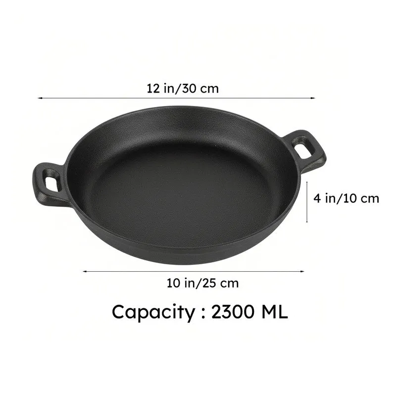 Solara Cast Iron Round Kadhai Without Lid - 2300 mL/10 Inch media 11