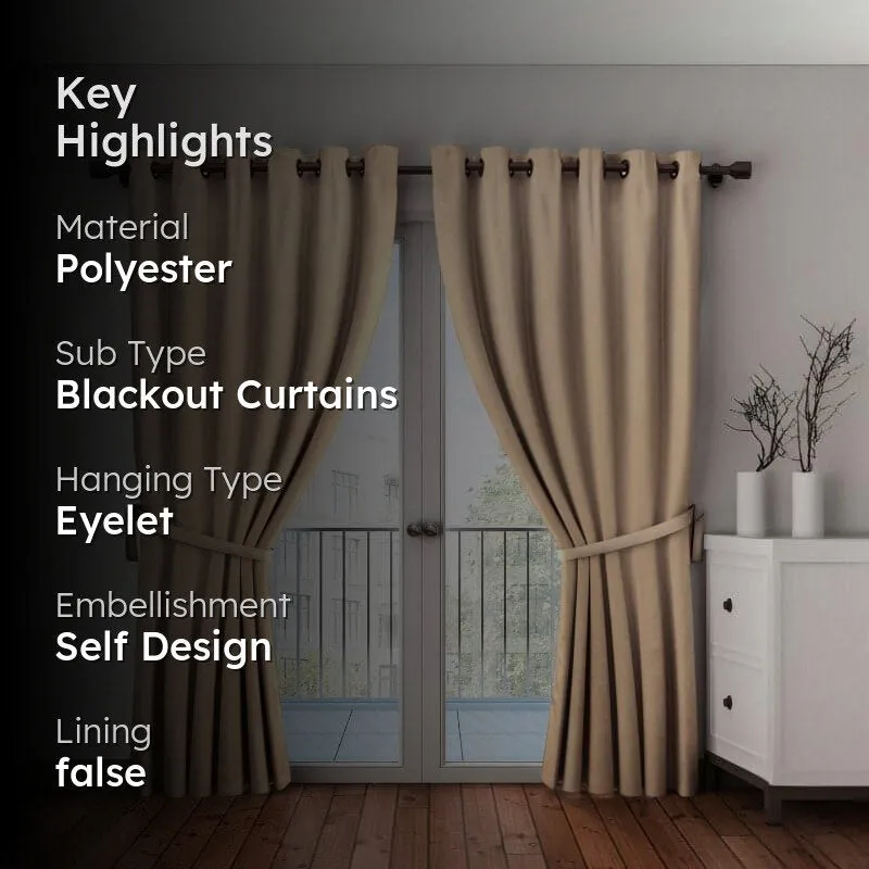 Arlo Solid Curtain - Beige media 2