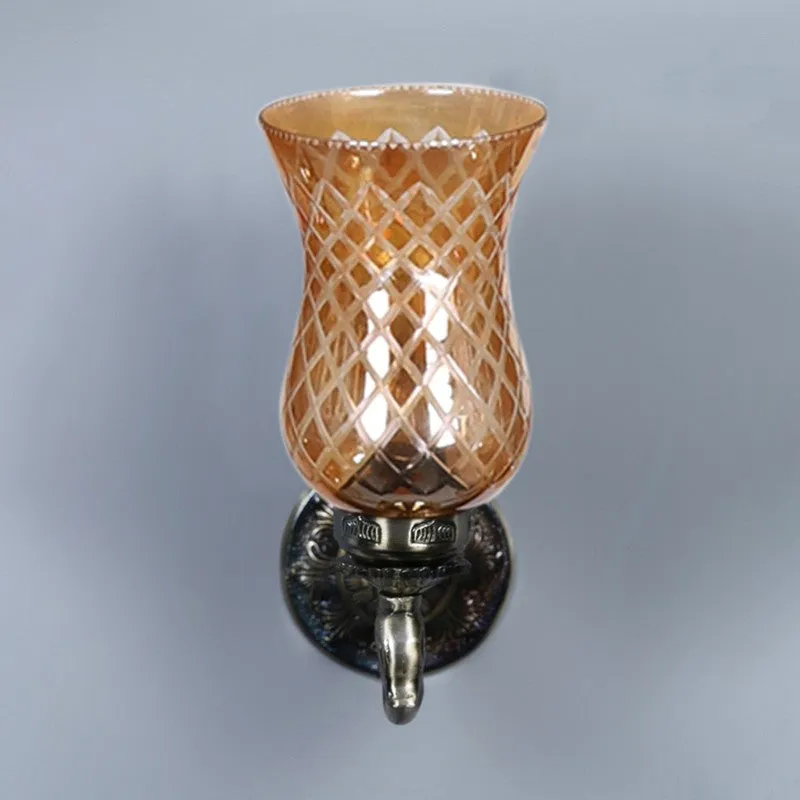 Honey Glow Swan Neck Glass Wall Lamp media 6
