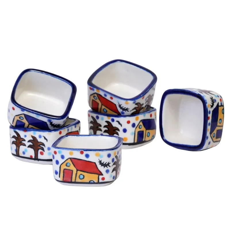 Culinova Ceramic Dip Bowls (Multicolor ,35 mL Each) - Set Of Six media 5