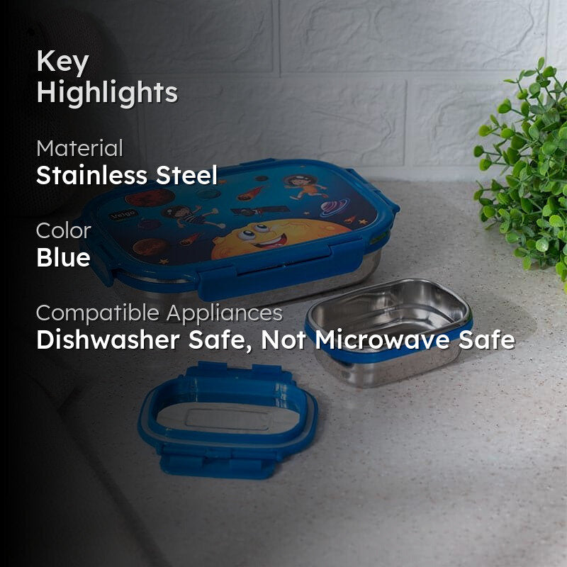 Jungle Holly Blue Lunch Box (775/150 mL) - Two Piece Set media 2
