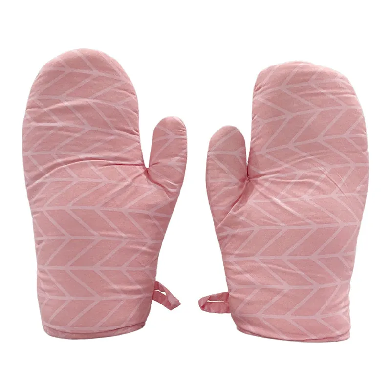 Swayam Chevron Grip Kitchen Gloves (Pink) - Set Of Two media 5