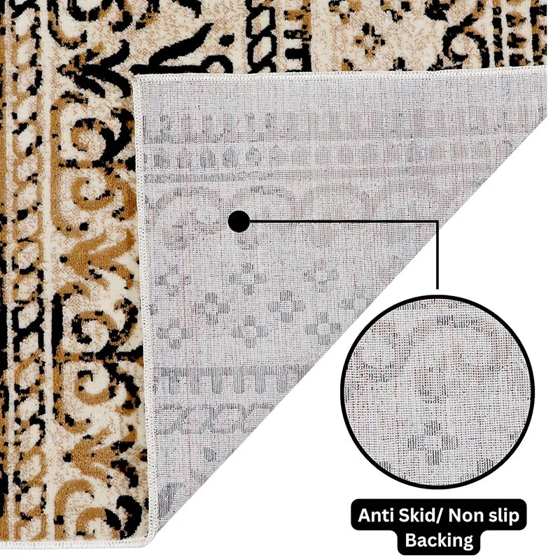 Driva Ethnic Nylon Dhurries - Beige & Black media 5