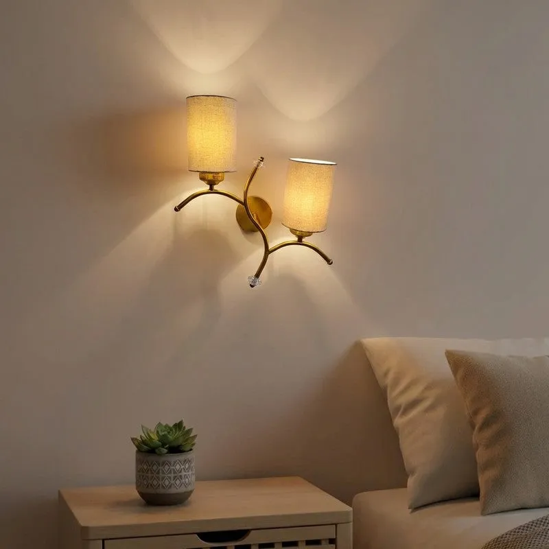LumiBranch Dual Cotton Wall Lamp - Grey media 1