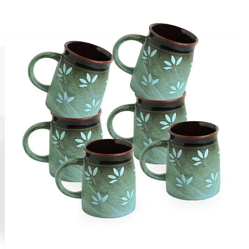 Ambrosia Ceramic Coffee Mug (400 mL Each) - Set of Six media 4