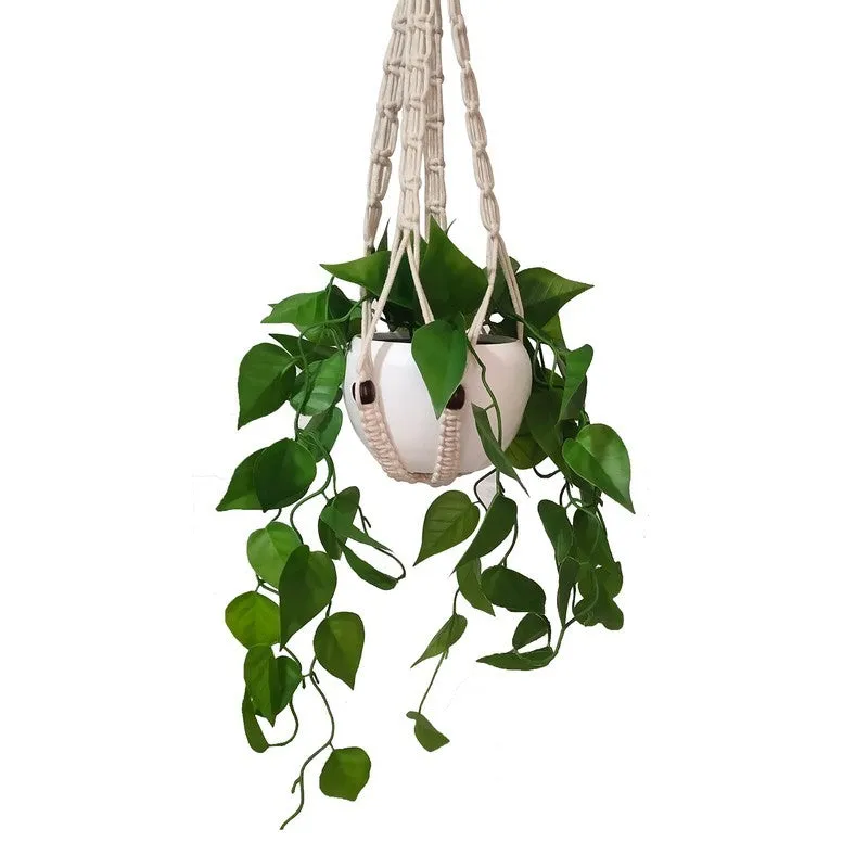 Blossom Haven(Green) Premium Artificial Flowers - Set Of Two media 4