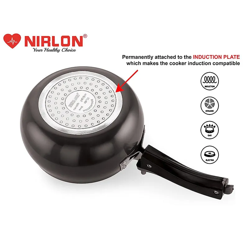 Nirlon Hard Anodized Pressure Cooker Outer Lid - 2000 ML/ 7 Inches media 6