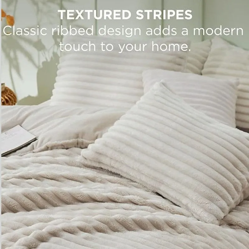 SleepScape Faux Fabric Blanket (Beige)- 300 GSM media 6