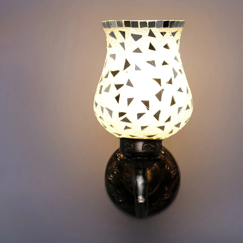 Asta Love Gleam Mosaic Glass & Metal Wall Lamp media 4
