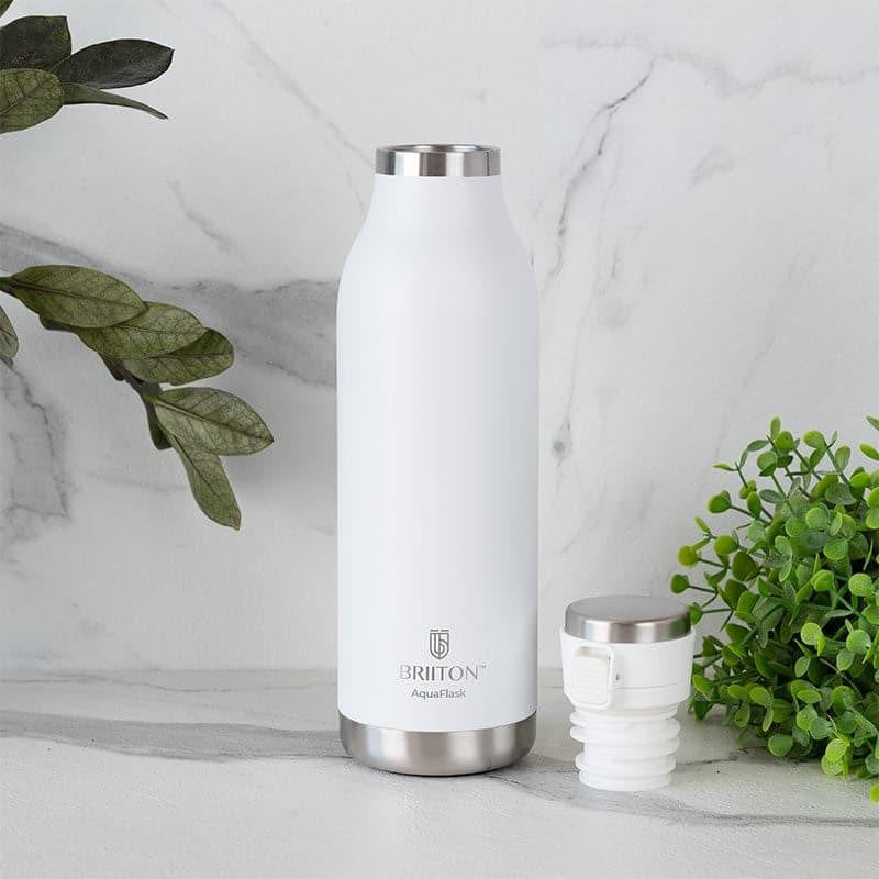 Pristine Sip Hot & Cold Thermos Water Bottle (White & Ice Blue, 750 mL Each) - Set Of Two media 3