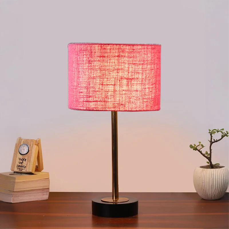 Sienna I Rodin Wooden Table Lamp - Pink,Gold,Black media 2