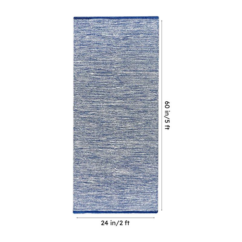 Artivine Cotton Runner Rug - Blue media 8