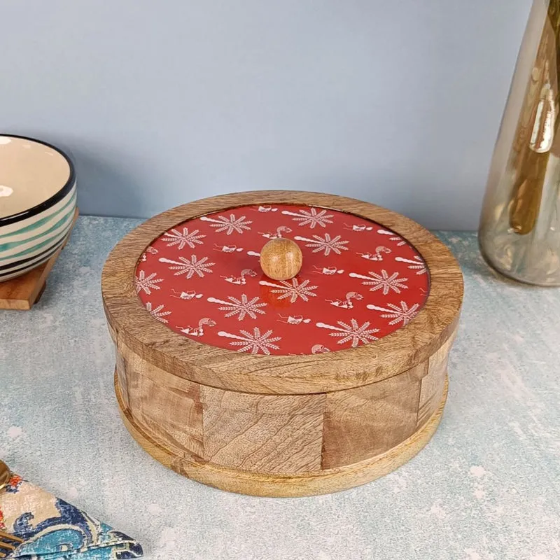 Rasva I Wood Roti Box - Red media 4