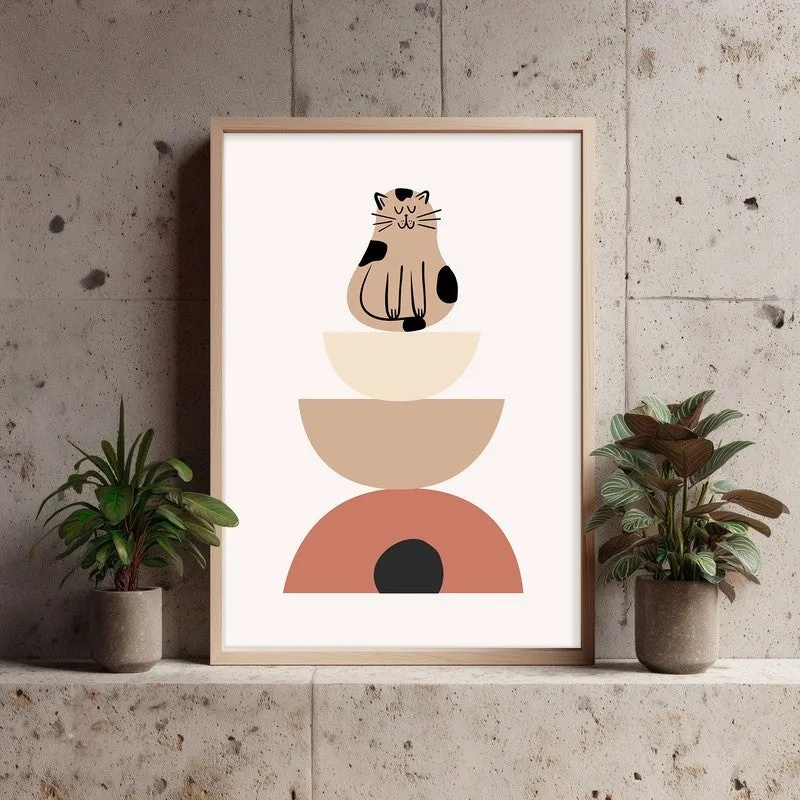 Whiskers Archival Canvas Wall Art - Natural Brown Frame media 4