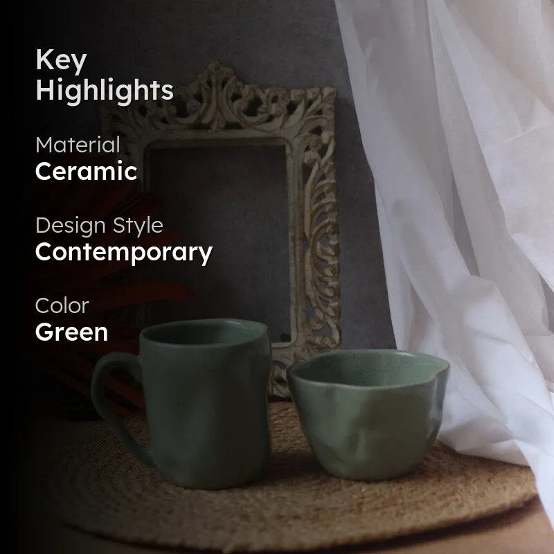 Handa Ceramic Coffee Mug - Two Piece Set media 2