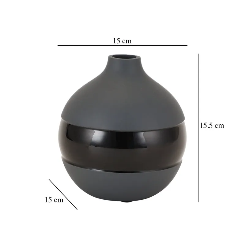 Daino Enamel Vase - Graphite media 4