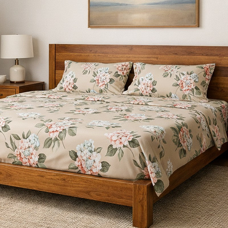 Suramya Floral Microfiber Bedsheet - 125 GSM media 3