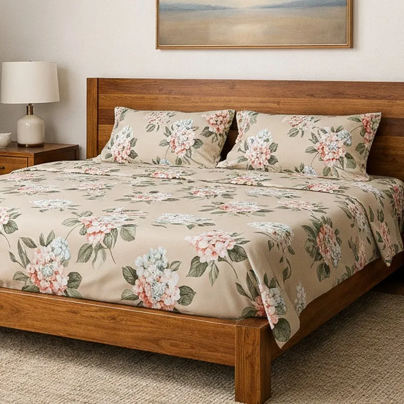 Suramya Floral Microfiber Bedsheet - 125 GSM media 3