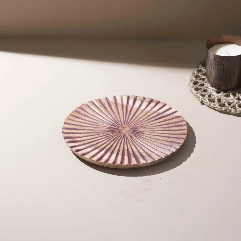 Opulence Handcrafted Mango Wood Platter - Brown media 3