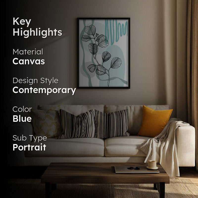 Verdant Melody Archival Canvas Wall Art - Black Frame media 2