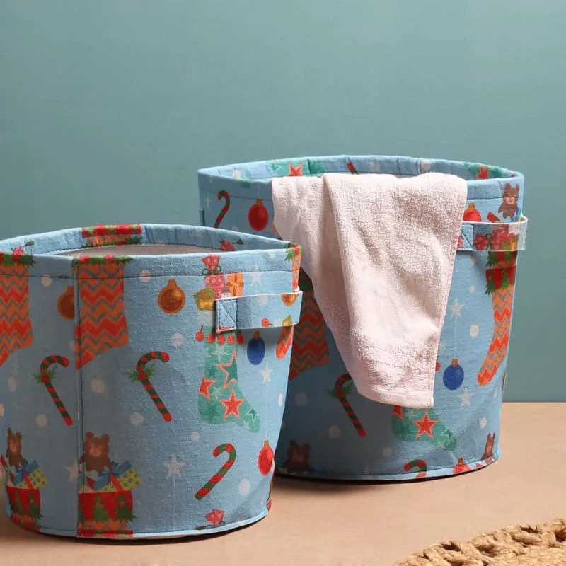 Clutter-Free Crates Laundry Basket - Set Of Two media 5