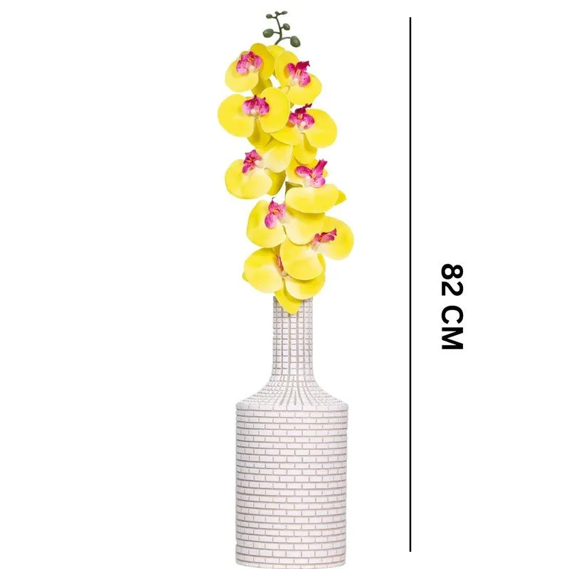 Graceful Artificial Orchids Flower Stick - Yellow media 5