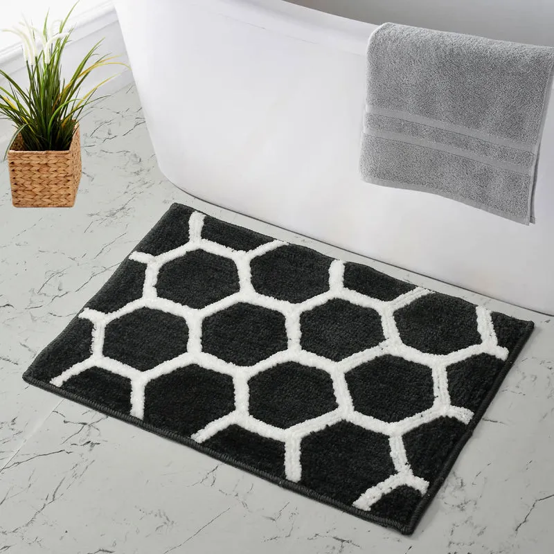 Trevona Cotton Bath Mat - Grey media 3