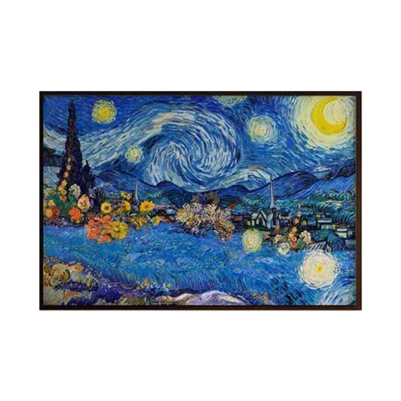 Starry Night Remix By Vincent Van Gogh - Black Frame media 6