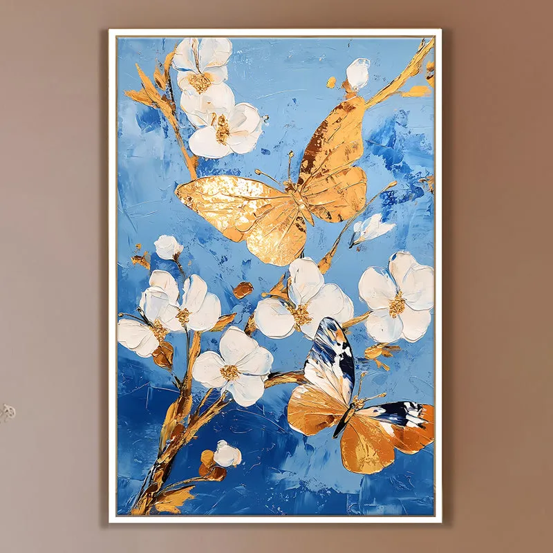 Titli Petals Wall Art With Frame media 3