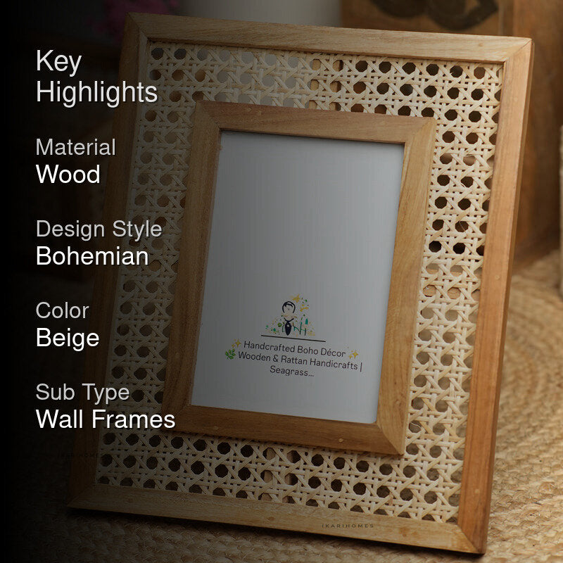 EraHold Rattan Mesh Photo Frame media 2