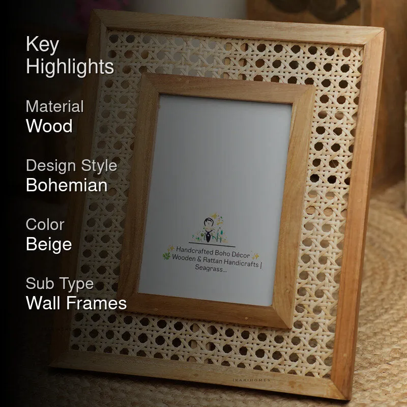 EraHold Rattan Mesh Photo Frame media 2