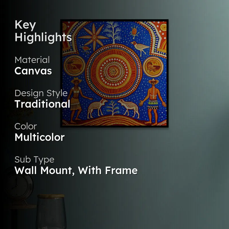 Tribal Tastes Canvas Wall Art With Frame media 2