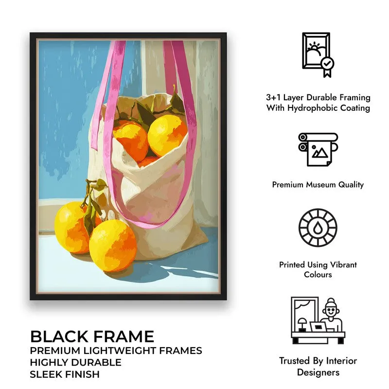 CitrusCharm Canvas Wall Painting - Black Frame media 10