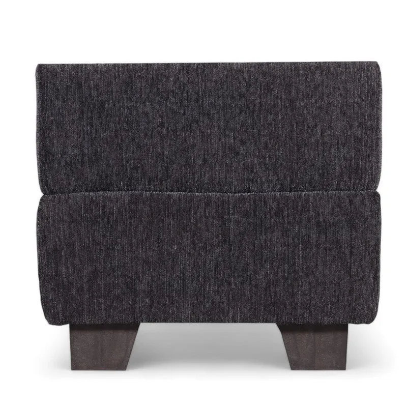 Krixon Pine Wood Pouffe - Grey media 3
