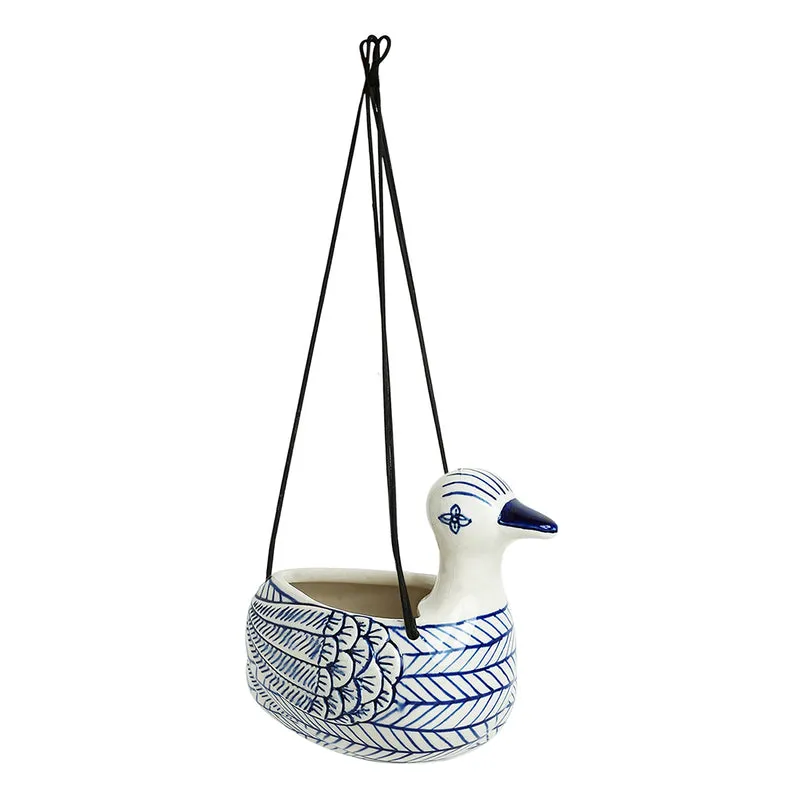 Indigo Chevron Duch Planter media 3