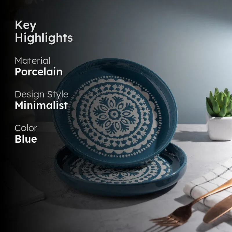 QuickBite  Porcelain (Large) Quarter Plates - Set of Two - 2