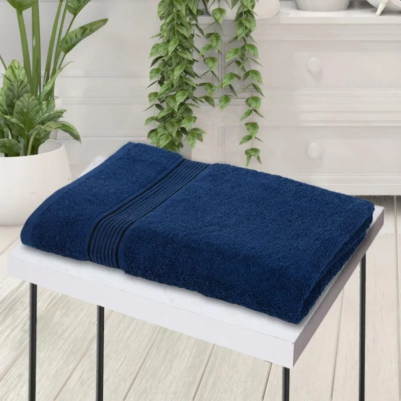 Junia Bath Towel - Navy Blue media 1