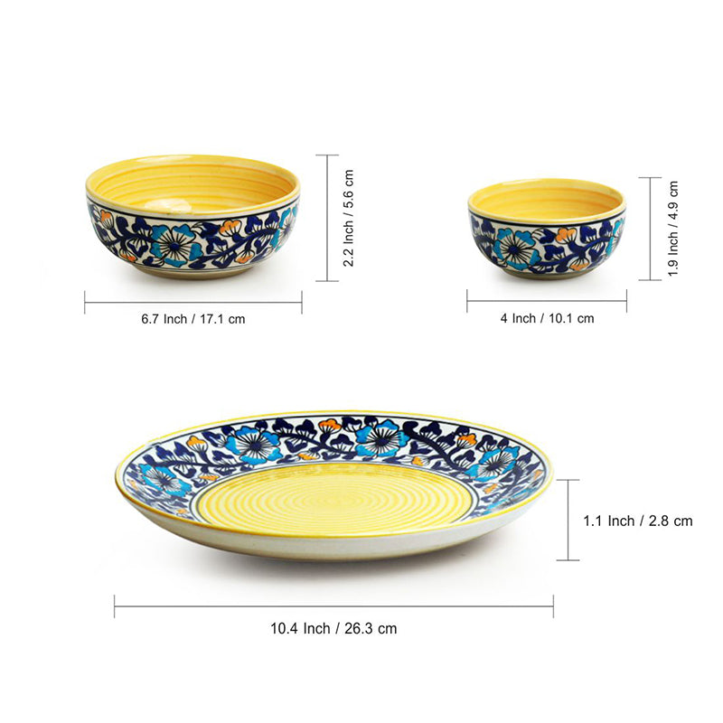 Indigo Garden Ceramic Dinner Set - 10 Piece Set media 8